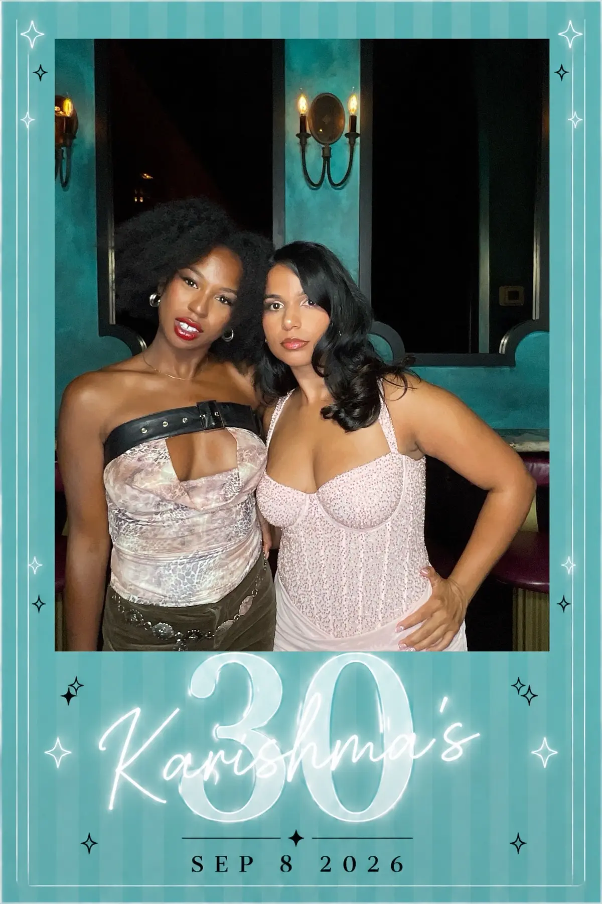 Custom 4×6 photo from a colorful 30th birthday celebration